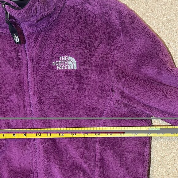 The North Face Jacket Women Purple Osito Full Zipper Pockets Size Small Fleece - Picture 5 of 13